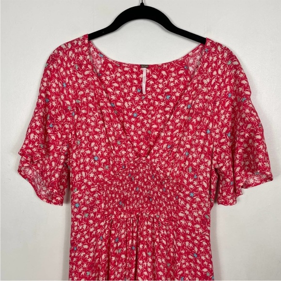 Free People In Full Bloom Floral Midi Dress - Picture 3 of 11
